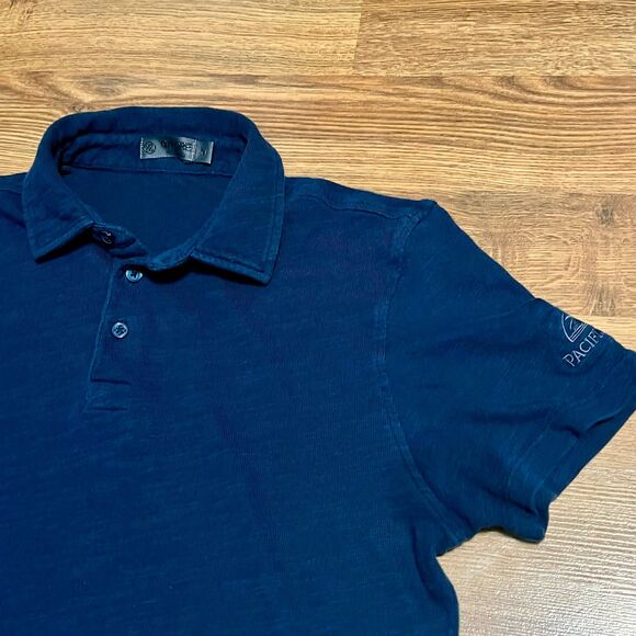 G/Fore Polo Shirt Men M Blue Performance Stretch Short Sleeve Golf Casual Great - Picture 2 of 7
